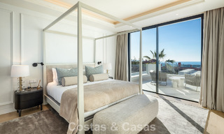 Exclusive luxury villa with modern Andalusian architecture for sale with panoramic sea views in Marbella - Benahavis 781183 