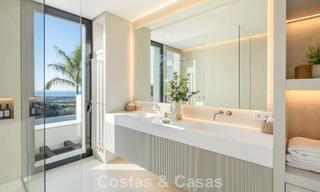 Exclusive luxury villa with modern Andalusian architecture for sale with panoramic sea views in Marbella - Benahavis 781185 