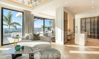 Exclusive luxury villa with modern Andalusian architecture for sale with panoramic sea views in Marbella - Benahavis 781187 