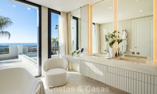 Exclusive luxury villa with modern Andalusian architecture for sale with panoramic sea views in Marbella - Benahavis 781190 