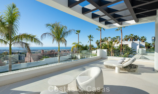 Exclusive luxury villa with modern Andalusian architecture for sale with panoramic sea views in Marbella - Benahavis 781192 