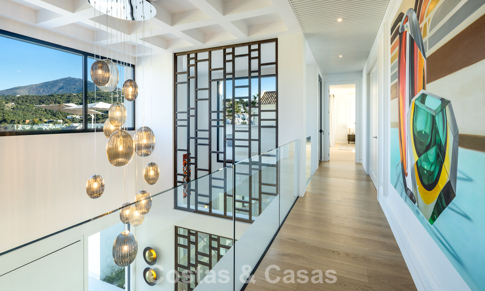 Exclusive luxury villa with modern Andalusian architecture for sale with panoramic sea views in Marbella - Benahavis 781194
