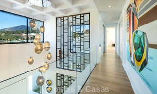 Exclusive luxury villa with modern Andalusian architecture for sale with panoramic sea views in Marbella - Benahavis 781194 