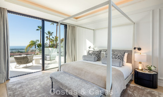 Exclusive luxury villa with modern Andalusian architecture for sale with panoramic sea views in Marbella - Benahavis 781196 
