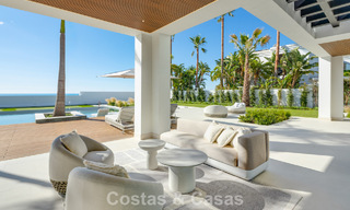 Exclusive luxury villa with modern Andalusian architecture for sale with panoramic sea views in Marbella - Benahavis 781197 
