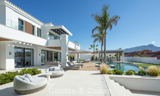 Exclusive luxury villa with modern Andalusian architecture for sale with panoramic sea views in Marbella - Benahavis 781203 