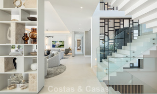 Exclusive luxury villa with modern Andalusian architecture for sale with panoramic sea views in Marbella - Benahavis 781205 