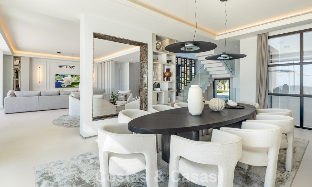 Exclusive luxury villa with modern Andalusian architecture for sale with panoramic sea views in Marbella - Benahavis 781206