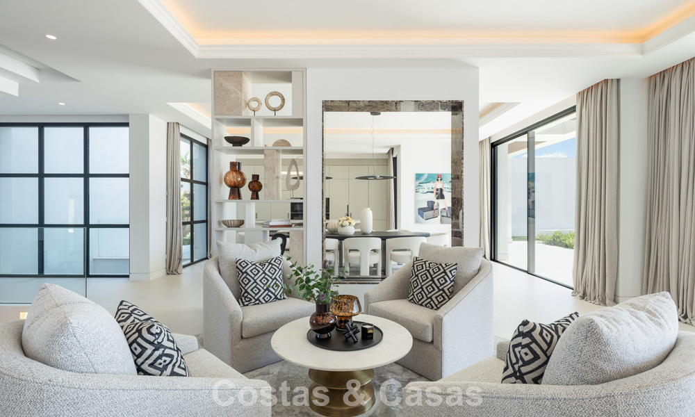 Exclusive luxury villa with modern Andalusian architecture for sale with panoramic sea views in Marbella - Benahavis 781211