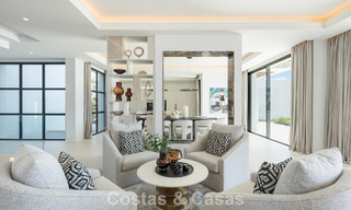 Exclusive luxury villa with modern Andalusian architecture for sale with panoramic sea views in Marbella - Benahavis 781211 