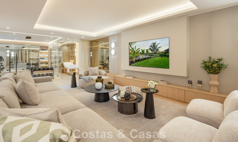 Exclusive luxury villa with modern Andalusian architecture for sale with panoramic sea views in Marbella - Benahavis 781214