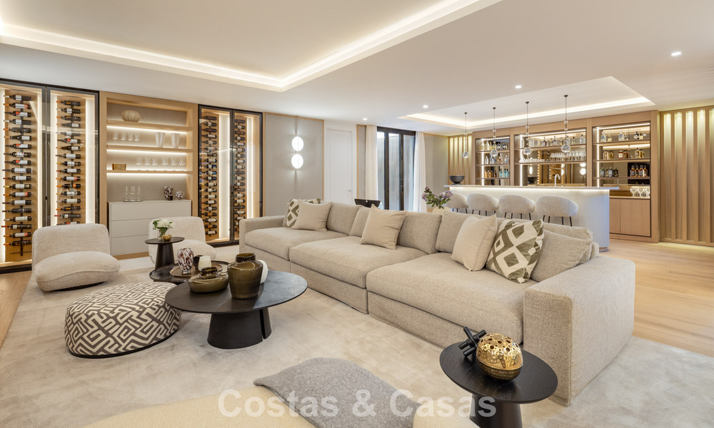 Exclusive luxury villa with modern Andalusian architecture for sale with panoramic sea views in Marbella - Benahavis 781215