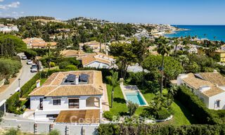Luxury single storey villa with sea views for sale near the beach and golf course in Mijas Costa, Costa del Sol 781241 