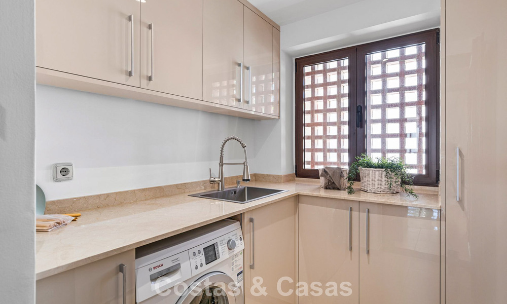 Luxury penthouse for sale on the beach on the New Golden Mile between Marbella and Estepona 781260