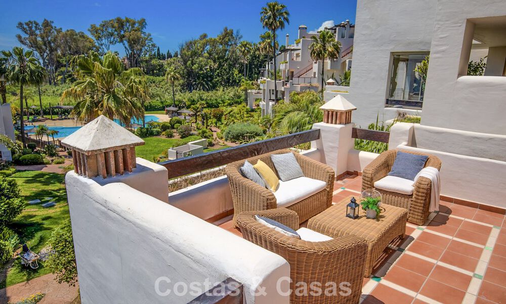 Luxury penthouse for sale on the beach on the New Golden Mile between Marbella and Estepona 781265