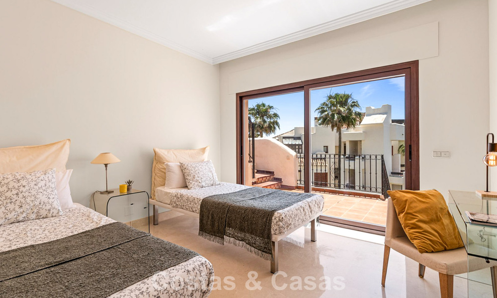 Luxury penthouse for sale on the beach on the New Golden Mile between Marbella and Estepona 781270
