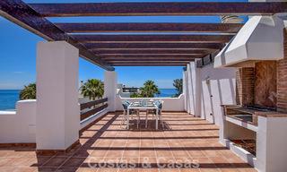 Luxury penthouse for sale on the beach on the New Golden Mile between Marbella and Estepona 781274 