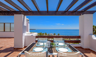 Luxury penthouse for sale on the beach on the New Golden Mile between Marbella and Estepona 781275 