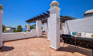 Luxury penthouse for sale on the beach on the New Golden Mile between Marbella and Estepona 781278 