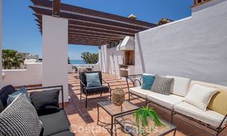 Luxury penthouse for sale on the beach on the New Golden Mile between Marbella and Estepona 781279 