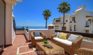 Luxury penthouse for sale on the beach on the New Golden Mile between Marbella and Estepona 781283 
