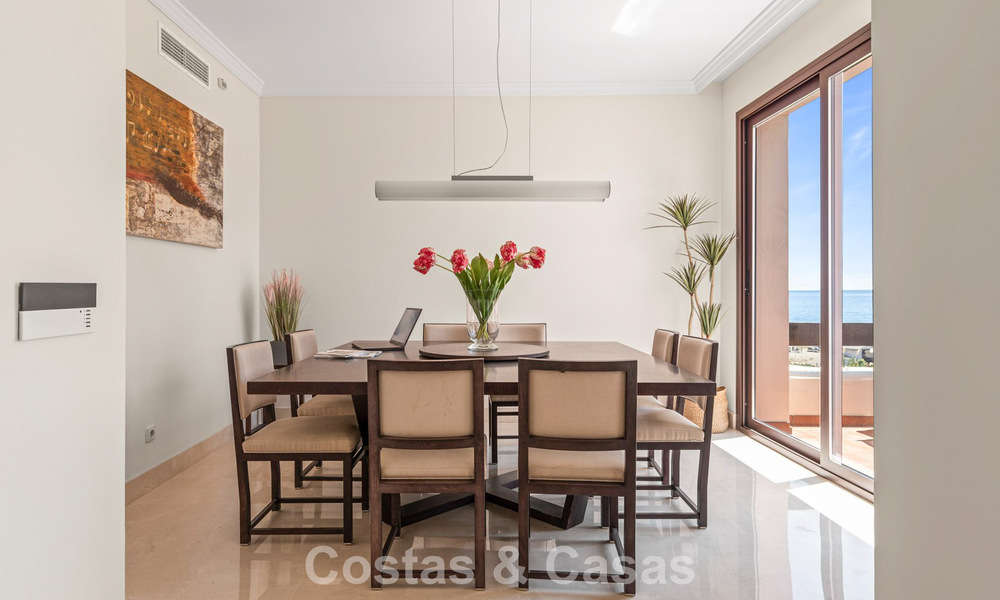Luxury penthouse for sale on the beach on the New Golden Mile between Marbella and Estepona 781287