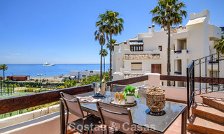 Luxury penthouse for sale on the beach on the New Golden Mile between Marbella and Estepona 781290 