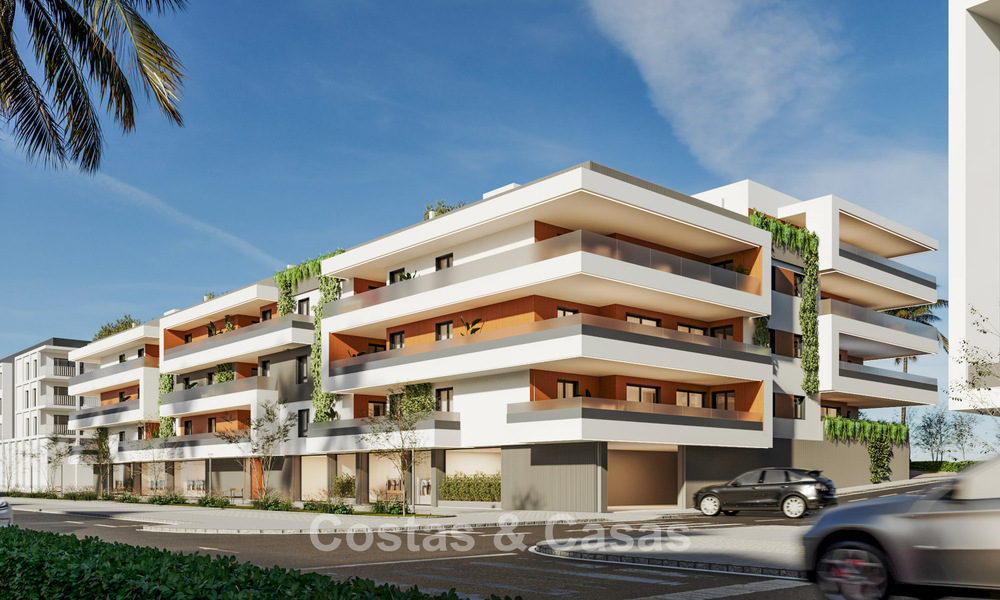 New project with stylish apartments for sale near the centre and beach of San Pedro, Marbella 781142