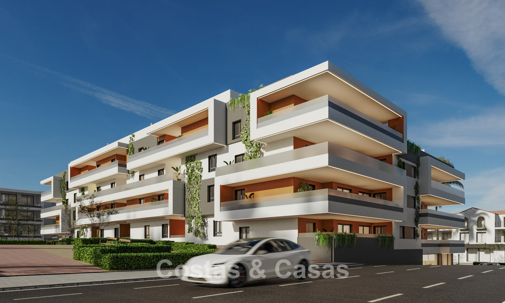 New project with stylish apartments for sale near the centre and beach of San Pedro, Marbella 781150