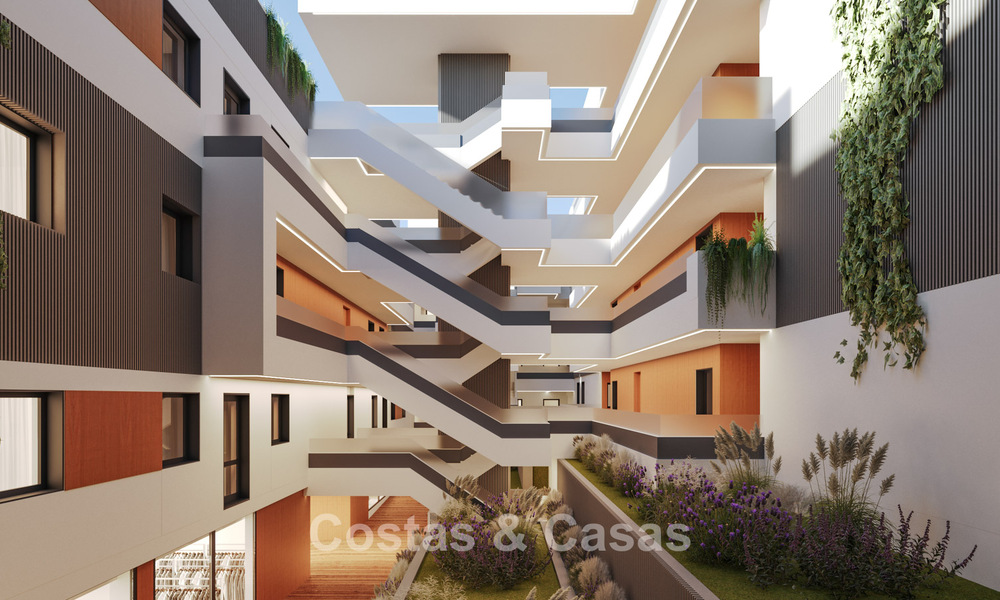 New project with stylish apartments for sale near the centre and beach of San Pedro, Marbella 781154