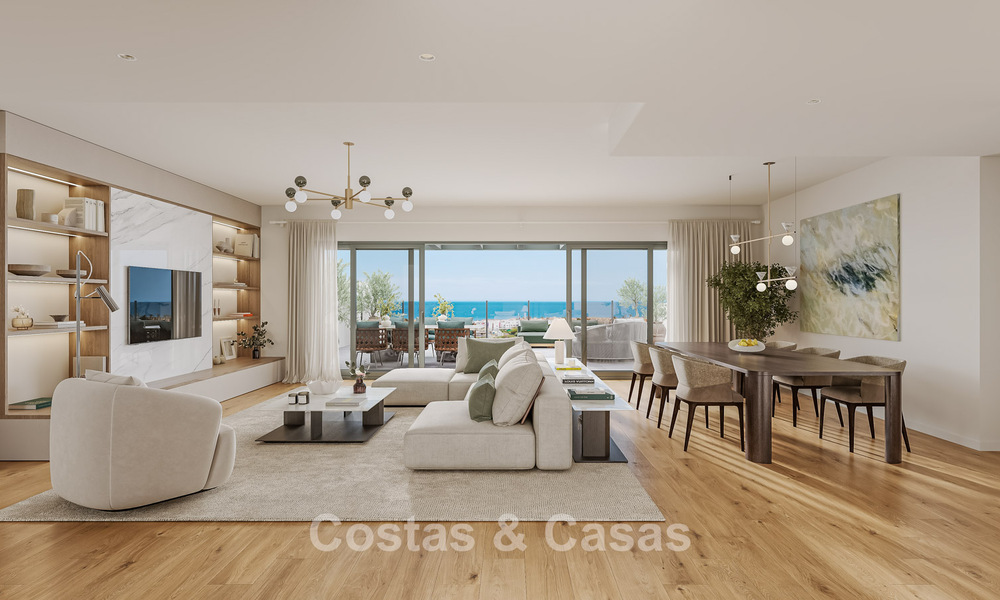 Launch! Off-plan, modern apartments with sea views for sale in Casares Costa, Costa del Sol 788226
