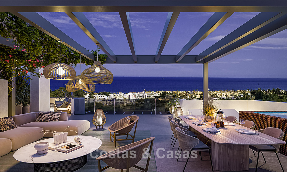 Launch! Off-plan, modern apartments with sea views for sale in Casares Costa, Costa del Sol 788231