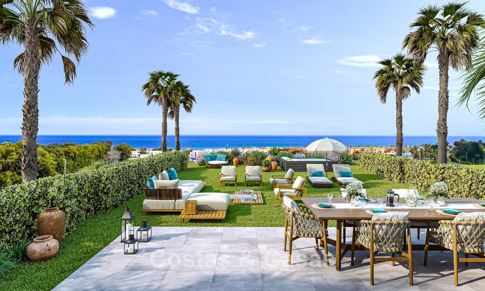 Launch! Off-plan, modern apartments with sea views for sale in Casares Costa, Costa del Sol 788233