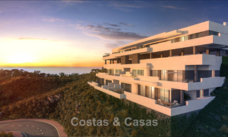 New apartments with sea views for sale just a stone's throw from the golf course in La Cala de Mijas, Costa del Sol 781167 