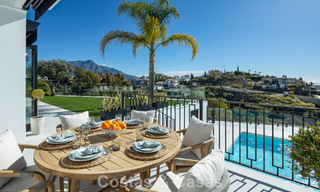 Move-in ready luxury villa with contemporary Spanish architecture and sea views for sale in Marbella - Benahavis 781365 