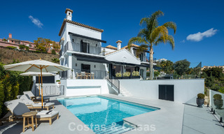 Move-in ready luxury villa with contemporary Spanish architecture and sea views for sale in Marbella - Benahavis 781366 