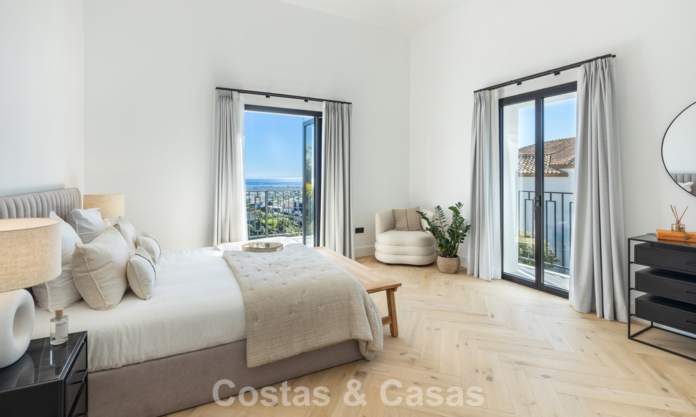 Move-in ready luxury villa with contemporary Spanish architecture and sea views for sale in Marbella - Benahavis 781371