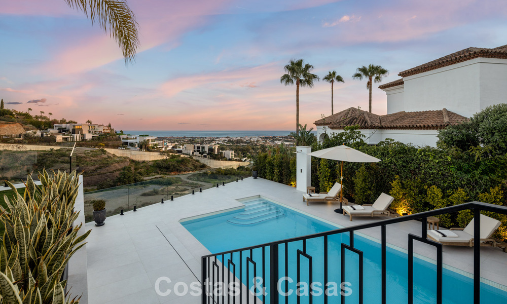 Move-in ready luxury villa with contemporary Spanish architecture and sea views for sale in Marbella - Benahavis 781382