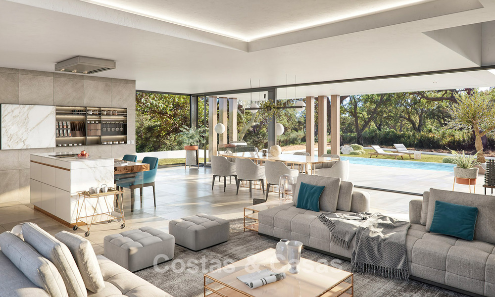 Modern, luxury, new build villa for sale in a prestigious golf resort in San Roque, Costa del Sol 781512