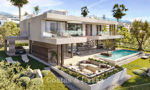 Modern, luxury, new build villa for sale in a prestigious golf resort in San Roque, Costa del Sol 781513