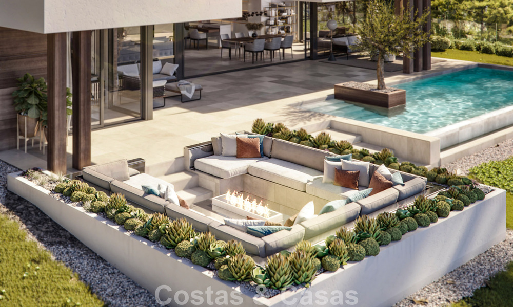 Modern, luxury, new build villa for sale in a prestigious golf resort in San Roque, Costa del Sol 781515