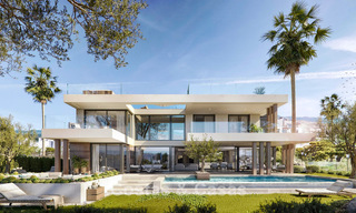 Modern, luxury, new build villa for sale in a prestigious golf resort in San Roque, Costa del Sol 781516 