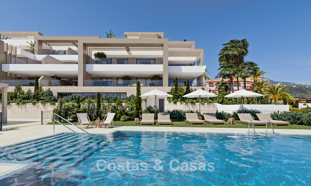 Launch! Stylish new build apartments for sale with panoramic sea views near Estepona centre 781386