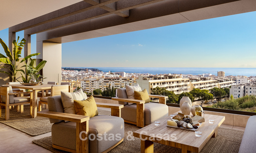 Launch! Stylish new build apartments for sale with panoramic sea views near Estepona centre 781391
