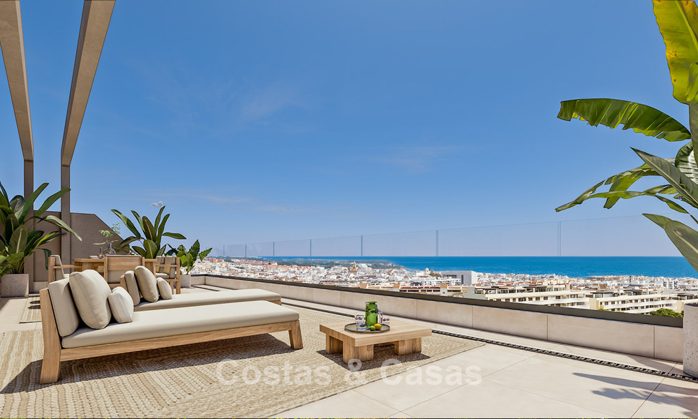 Launch! Stylish new build apartments for sale with panoramic sea views near Estepona centre 781392