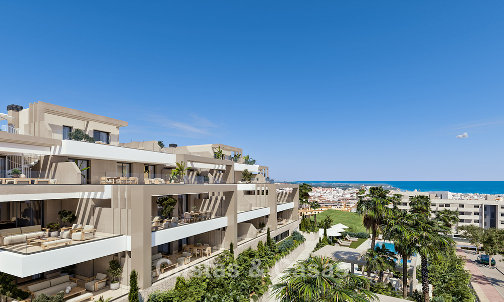 Launch! Stylish new build apartments for sale with panoramic sea views near Estepona centre 781393