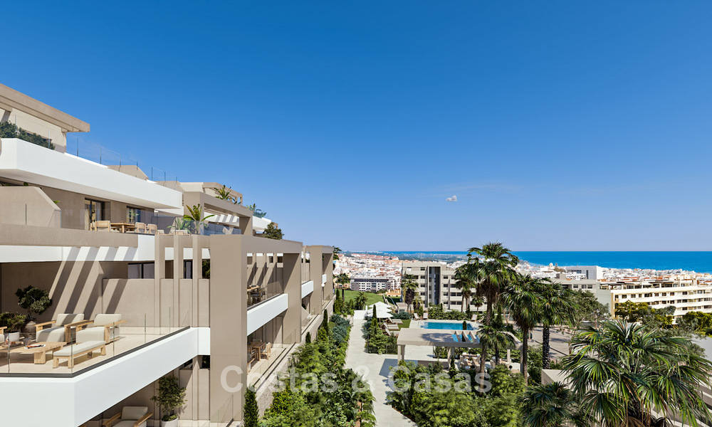 Launch! Stylish new build apartments for sale with panoramic sea views near Estepona centre 781394