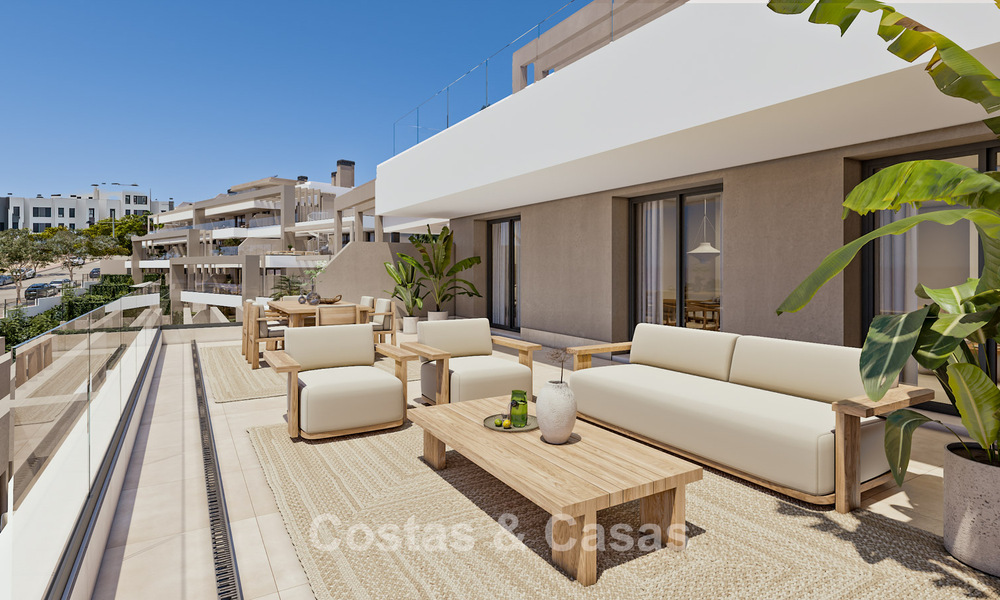 Launch! Stylish new build apartments for sale with panoramic sea views near Estepona centre 781396