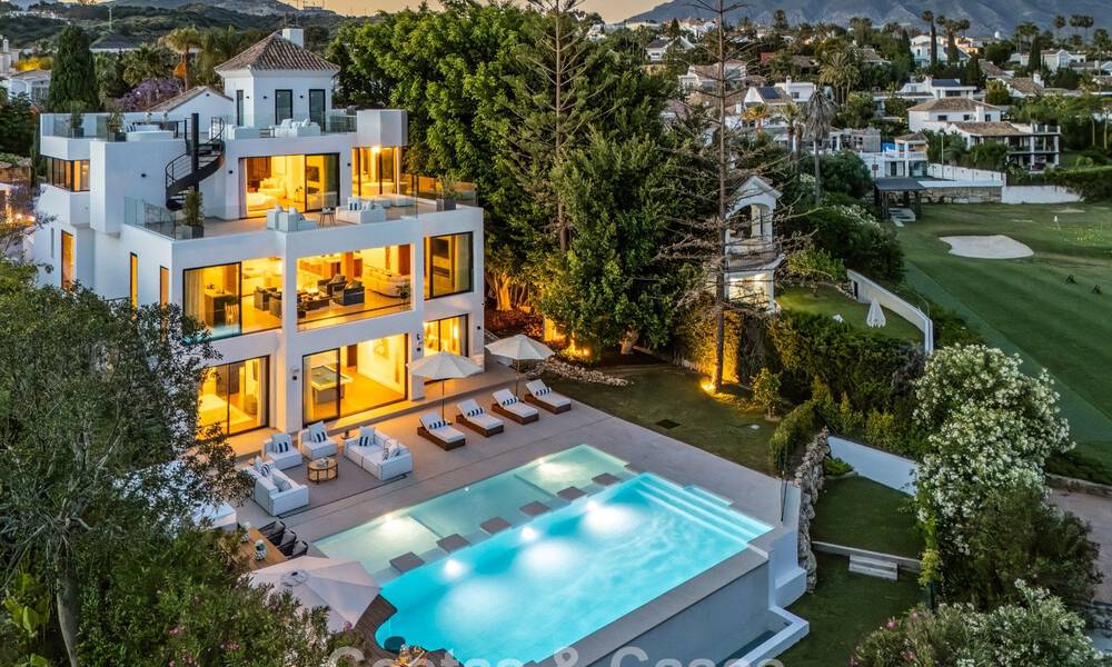 Move-in ready, state-of-the-art luxury villa for sale frontline golf in Nueva Andalucia’s Golf Valley, Marbella 781644