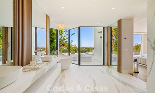Move-in ready, state-of-the-art luxury villa for sale frontline golf in Nueva Andalucia’s Golf Valley, Marbella 781658 